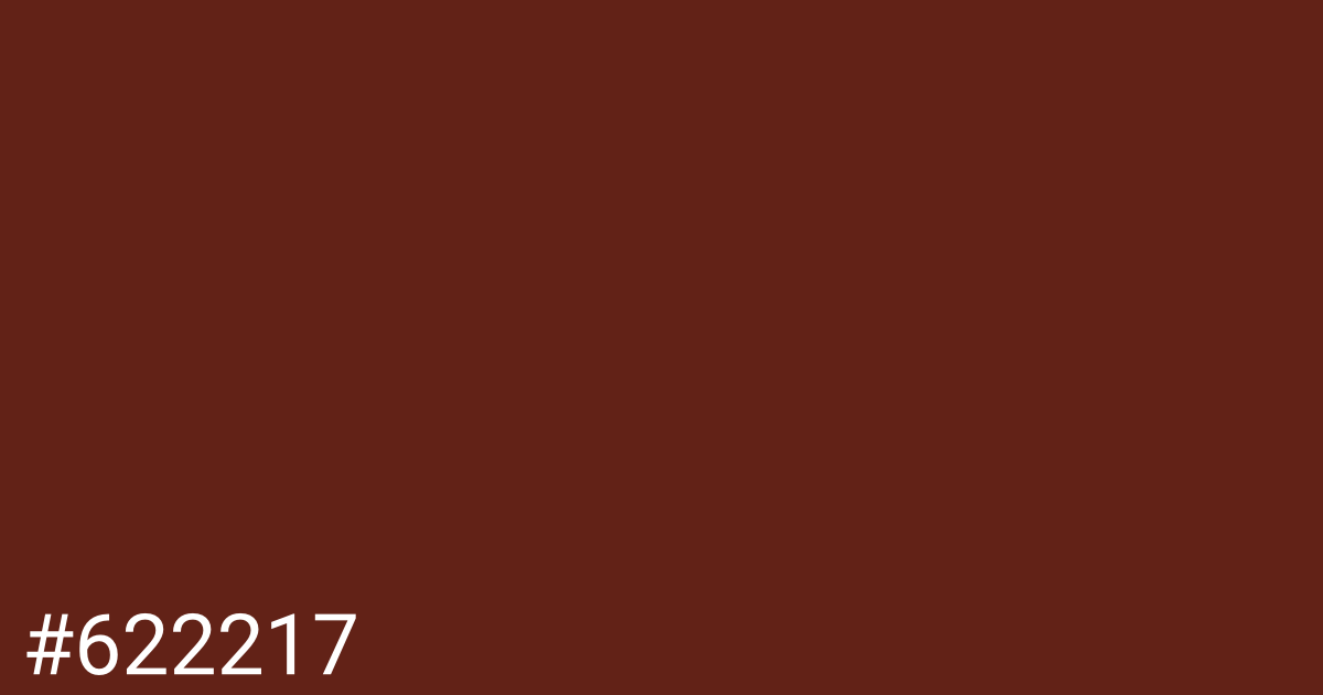Hex color #622217 graphic