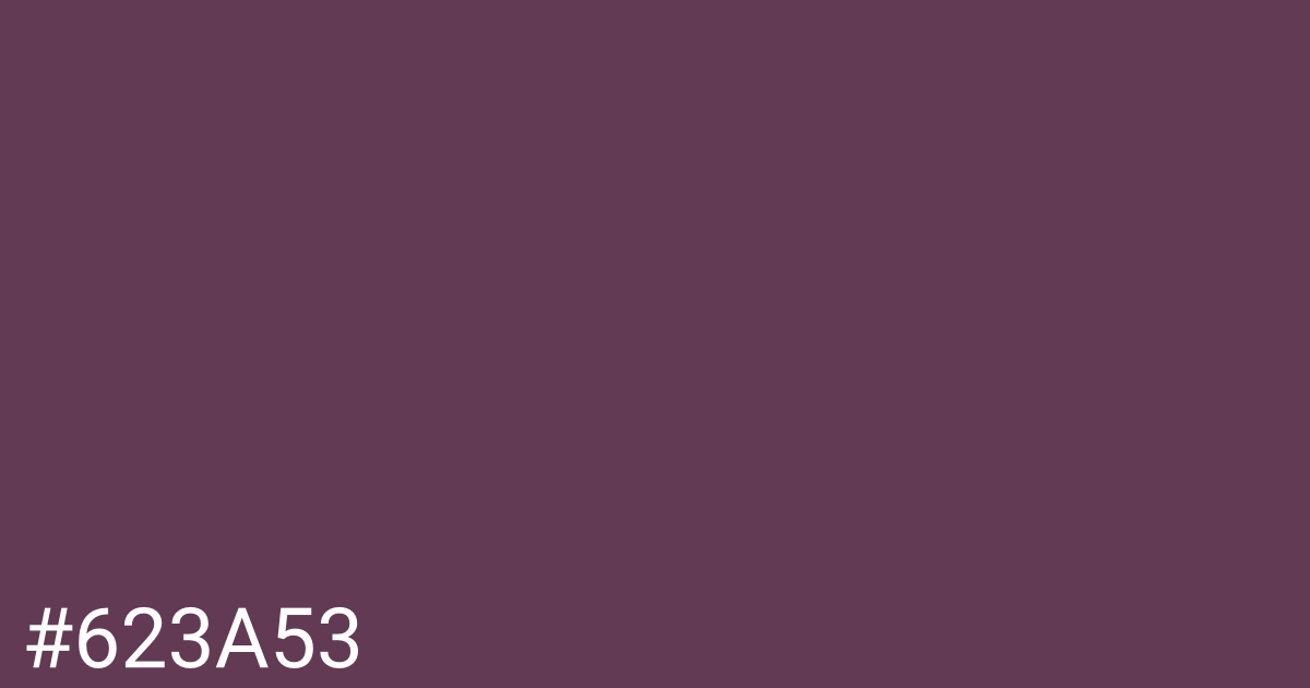 Hex color #623a53 graphic