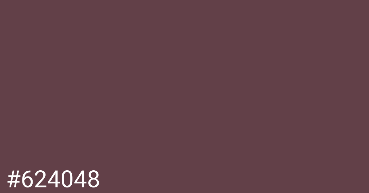 Hex color #624048 graphic