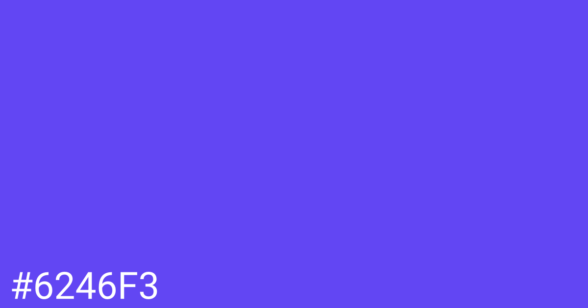 Hex color #6246f3 graphic