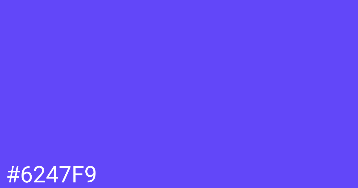Hex color #6247f9 graphic