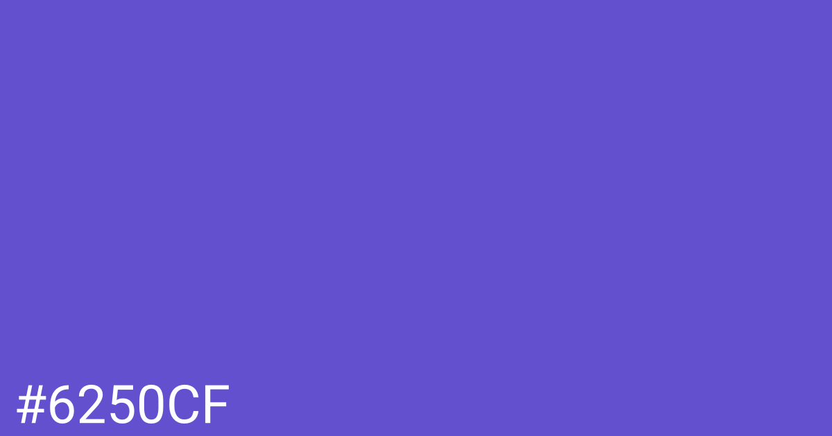 Hex color #6250cf graphic
