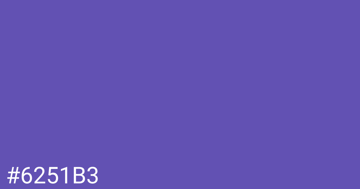 Hex color #6251b3 graphic