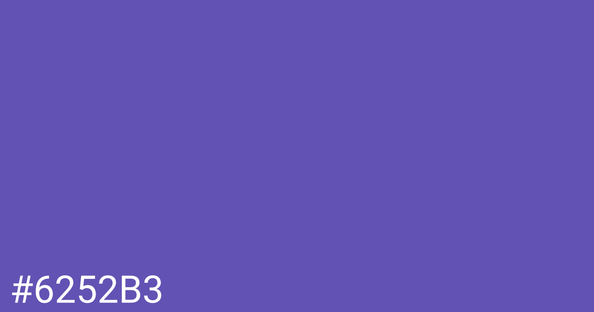 Hex color #6252b3 graphic