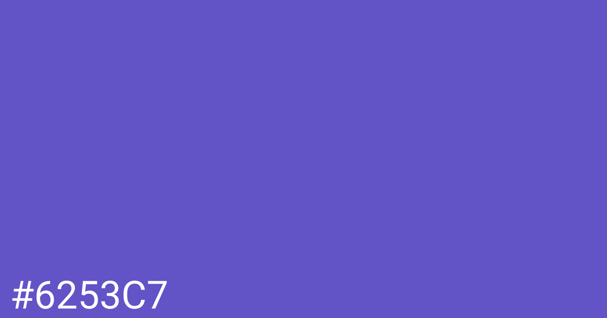 Hex color #6253c7 graphic