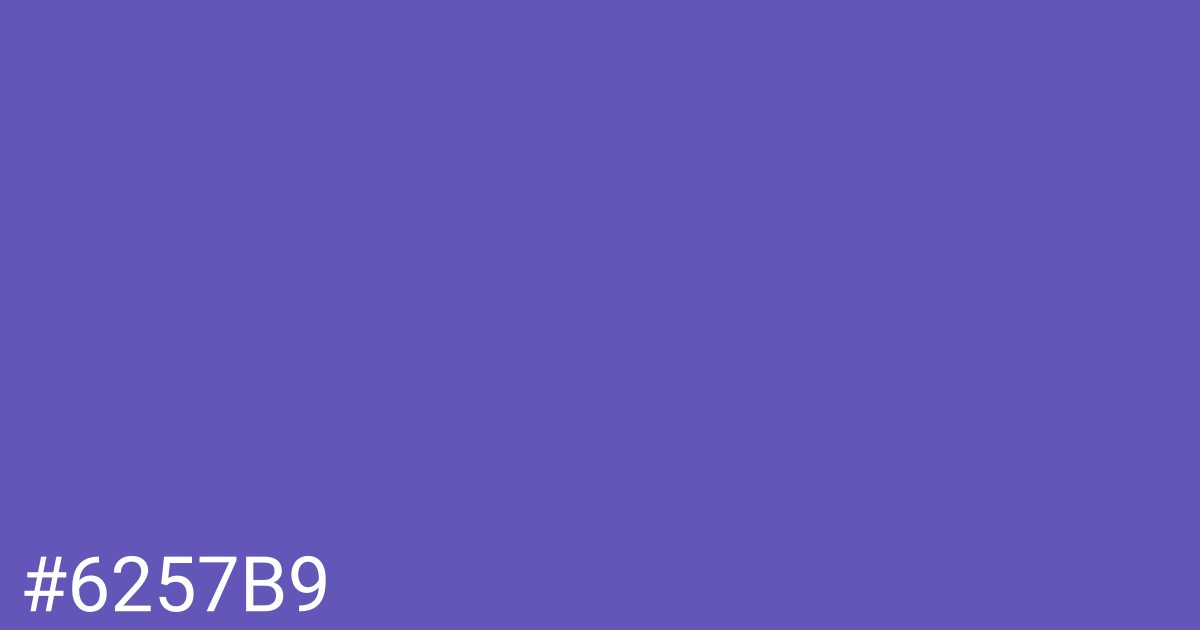 Hex color #6257b9 graphic