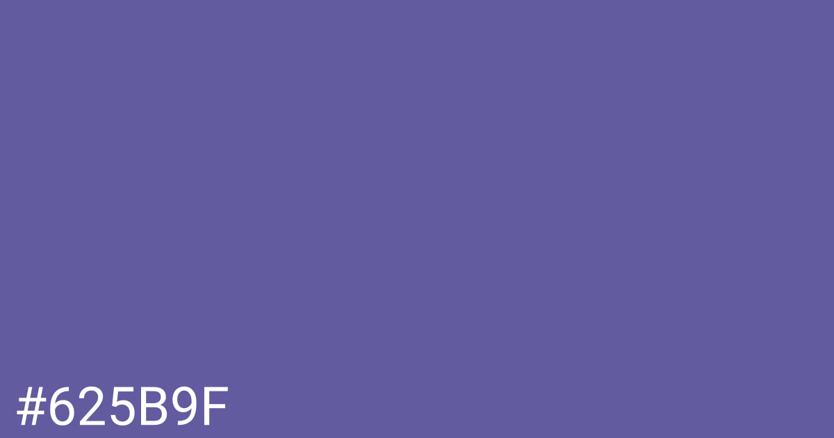 Hex color #625b9f graphic