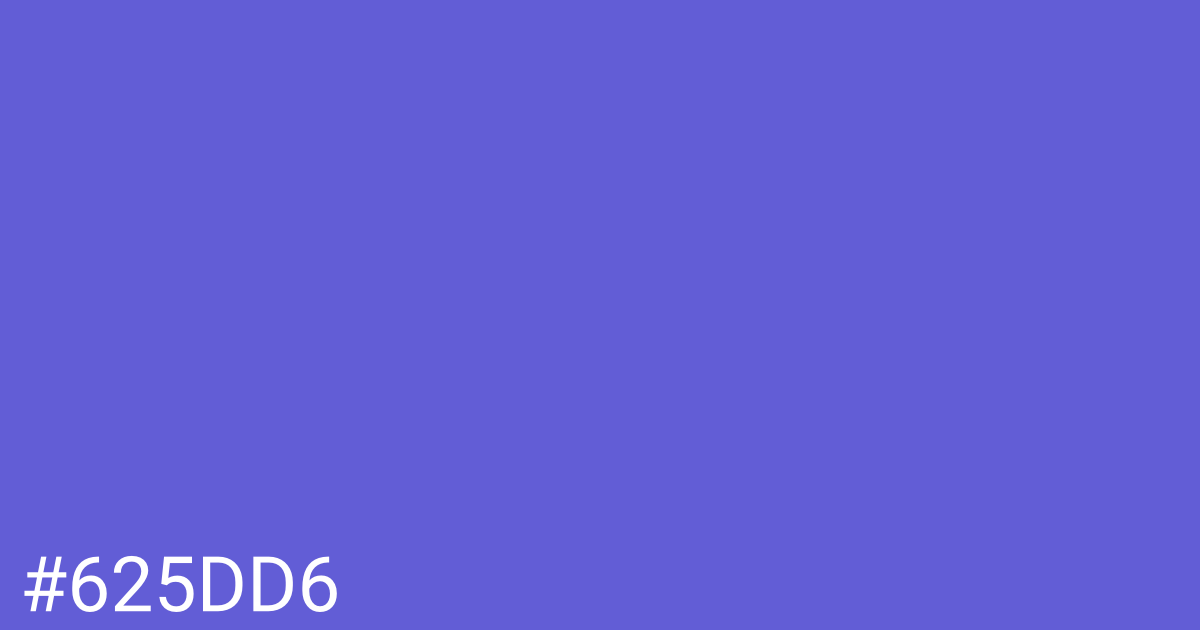 Hex color #625dd6 graphic