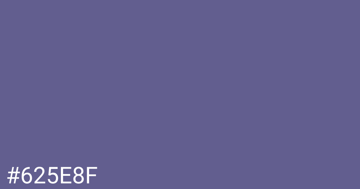 Hex color #625e8f graphic