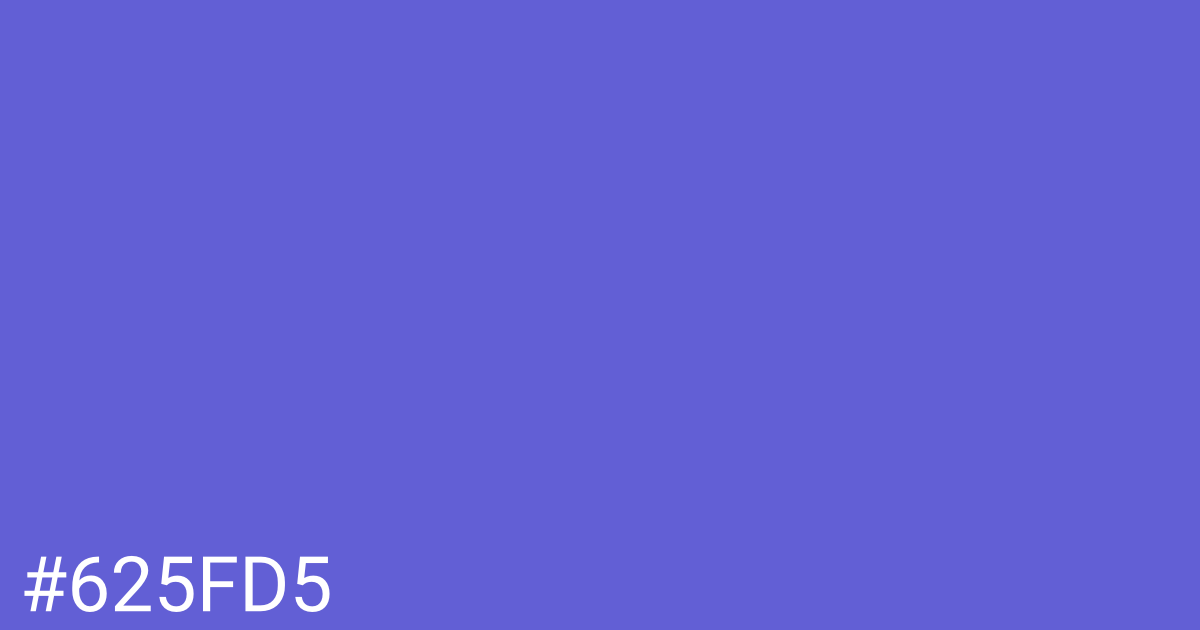 Hex color #625fd5 graphic