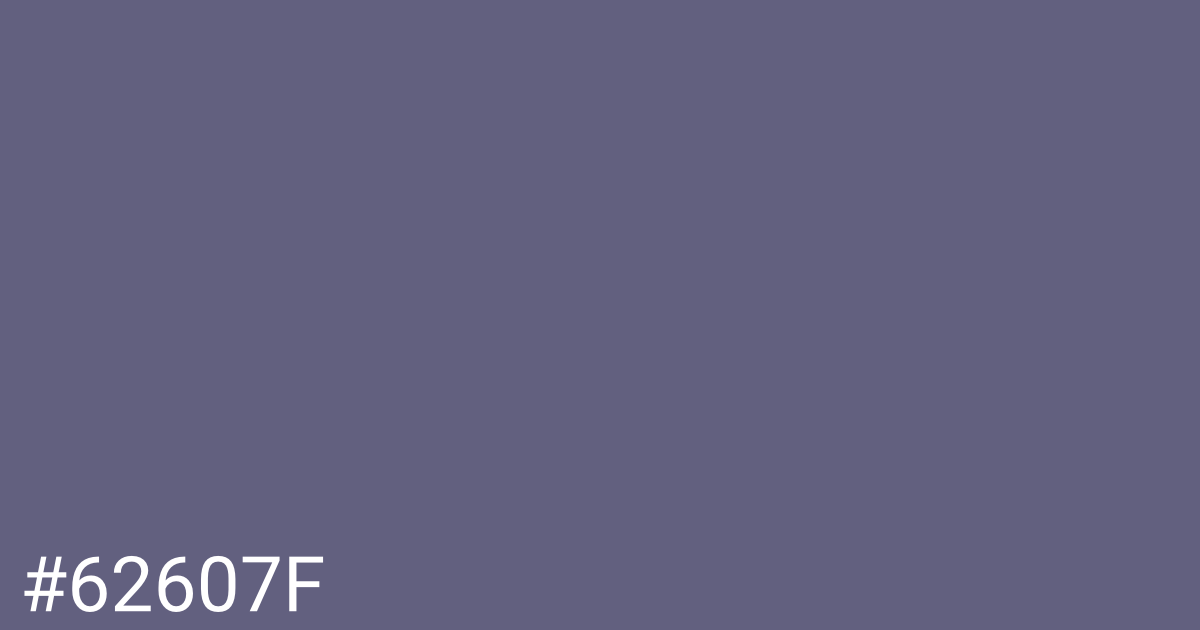 Hex color #62607f graphic