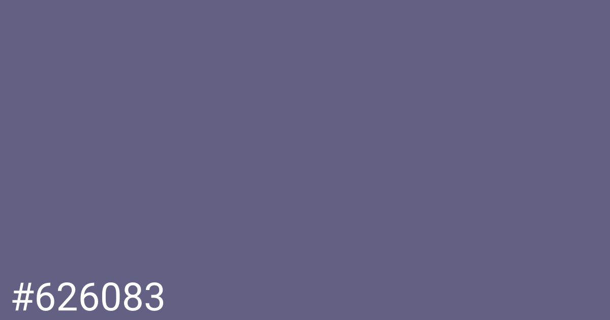 Hex color #626083 graphic