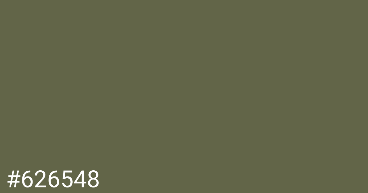 Hex color #626548 graphic