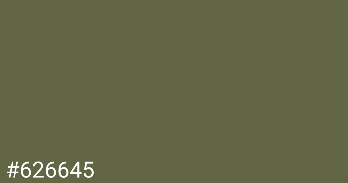 Hex color #626645 graphic