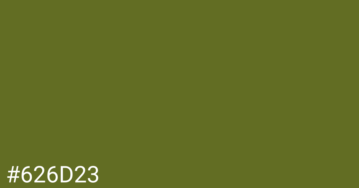 Hex color #626d23 graphic