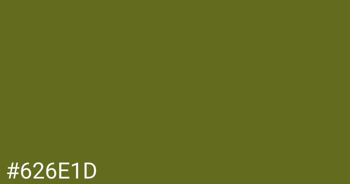 Hex color #626e1d graphic