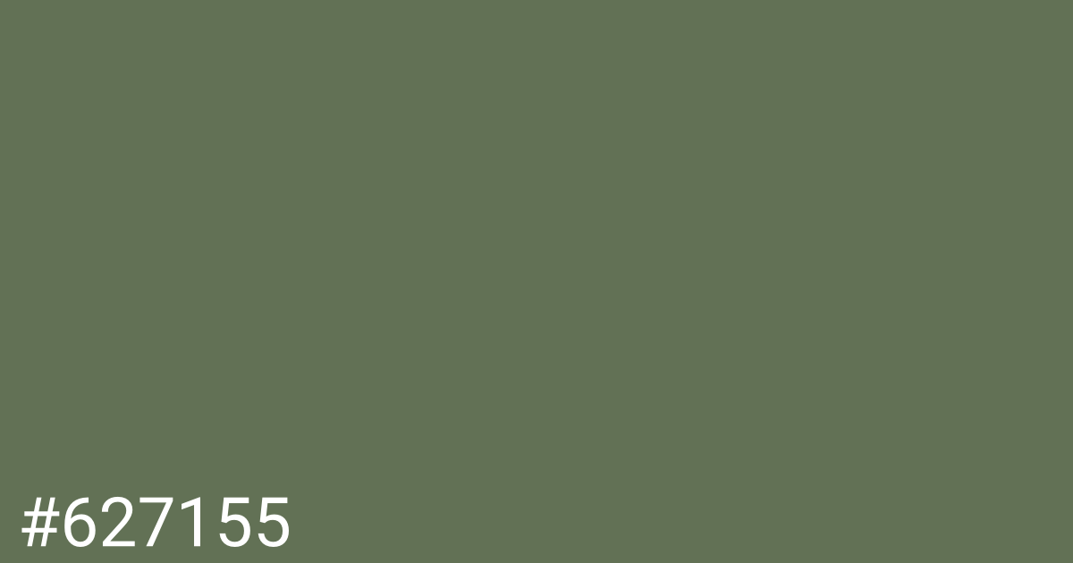 Hex color #627155 graphic