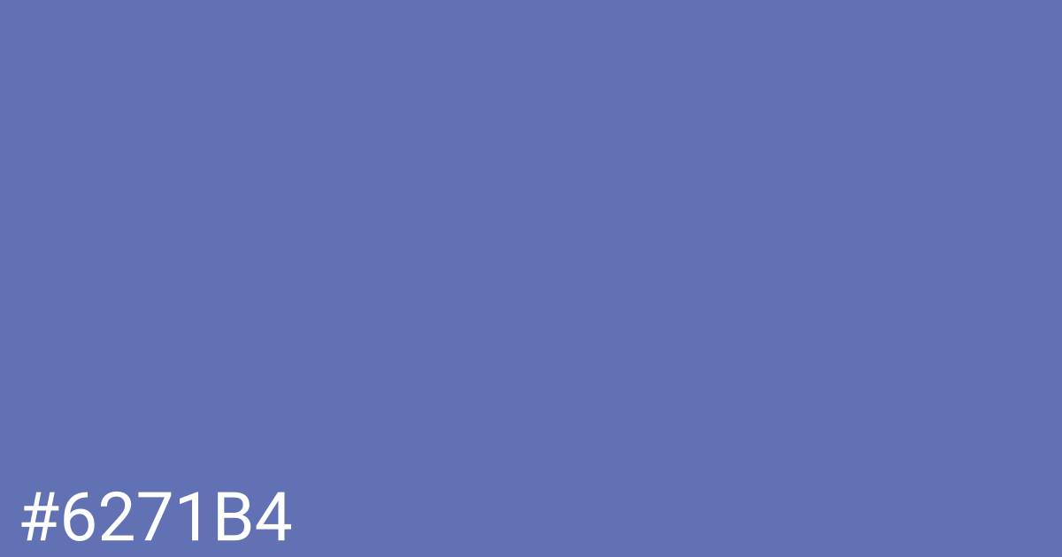 Hex color #6271b4 graphic