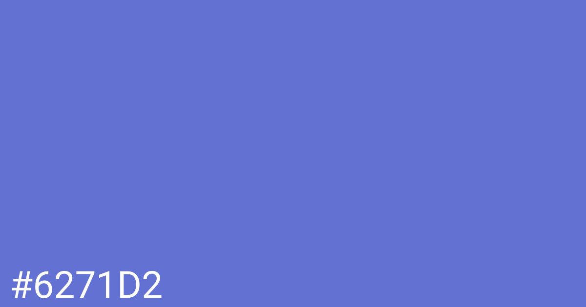 Hex color #6271d2 graphic