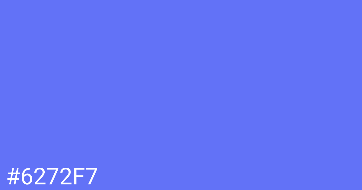 Hex color #6272f7 graphic