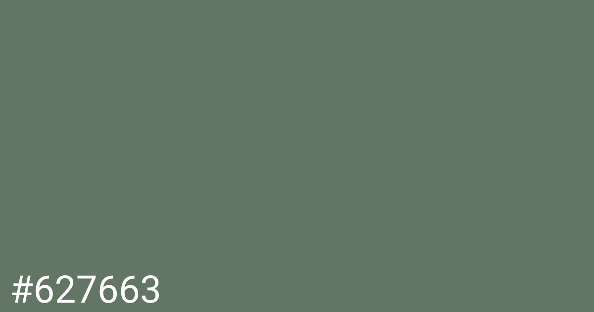 Hex color #627663 graphic