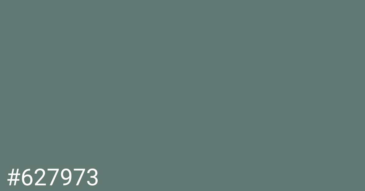 Hex color #627973 graphic