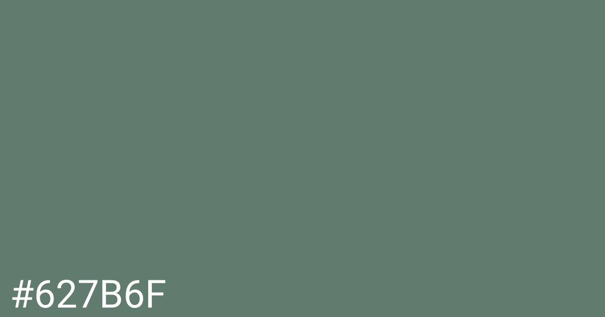 Hex color #627b6f graphic