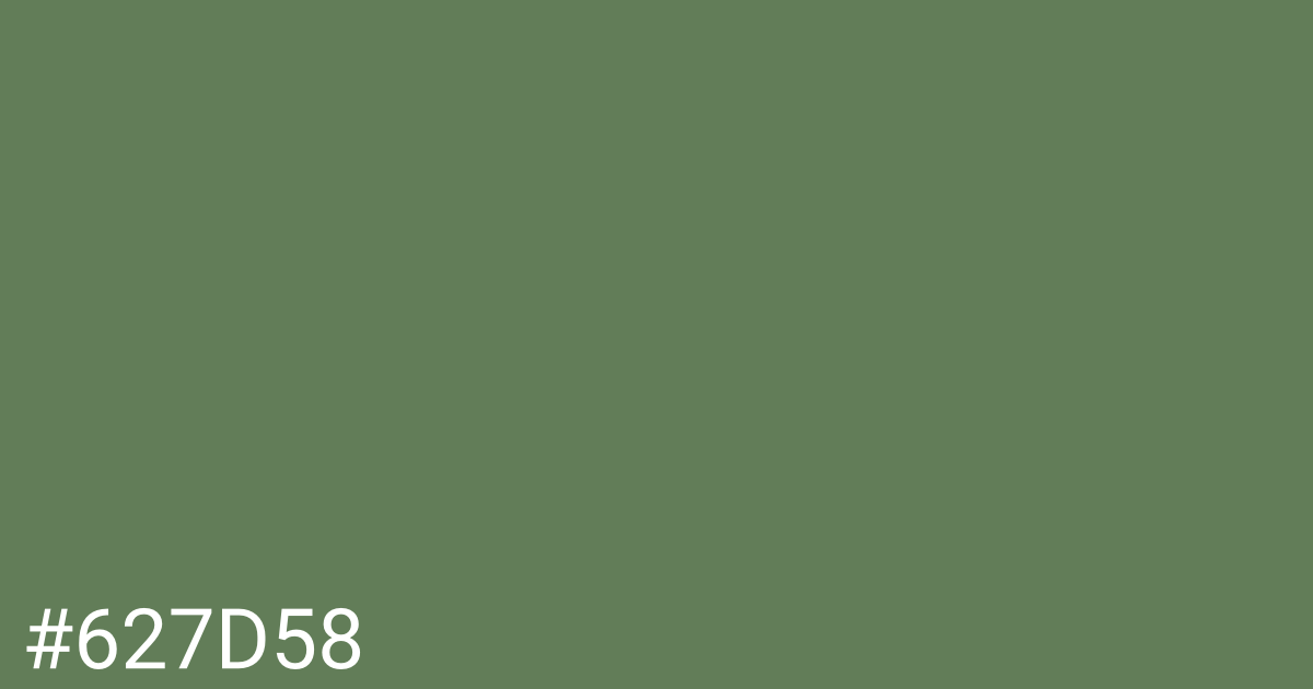 Hex color #627d58 graphic