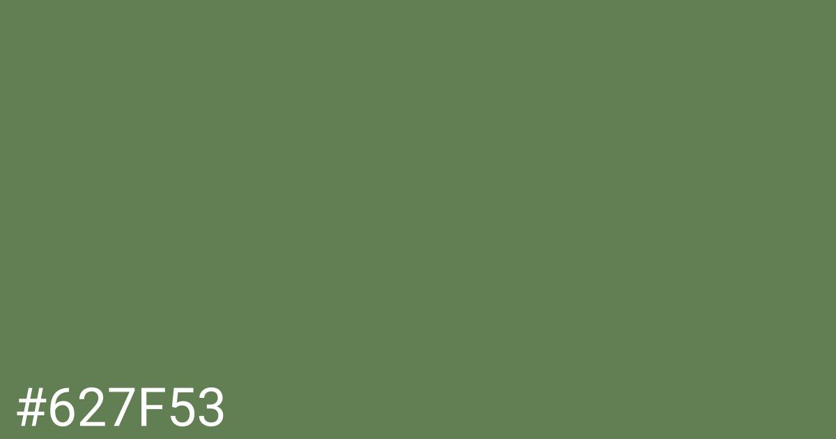 Hex color #627f53 graphic