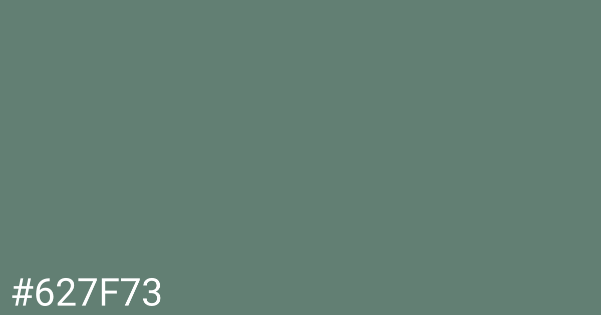 Hex color #627f73 graphic