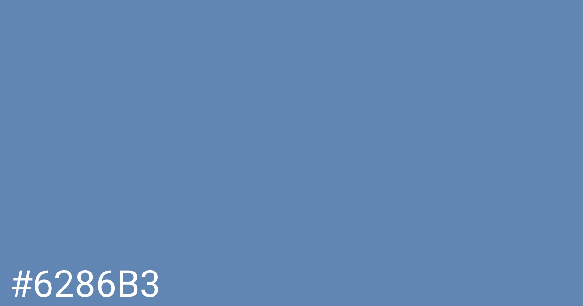 Hex color #6286b3 graphic