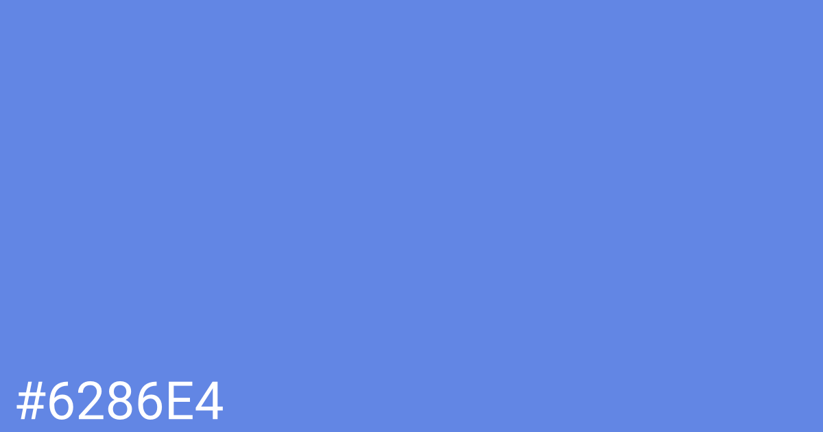 Hex color #6286e4 graphic