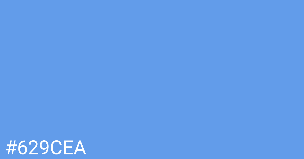 Hex color #629cea graphic