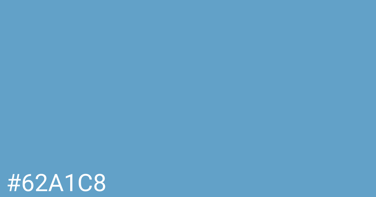 Hex color #62a1c8 graphic