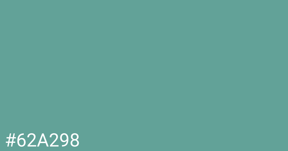 Hex color #62a298 graphic