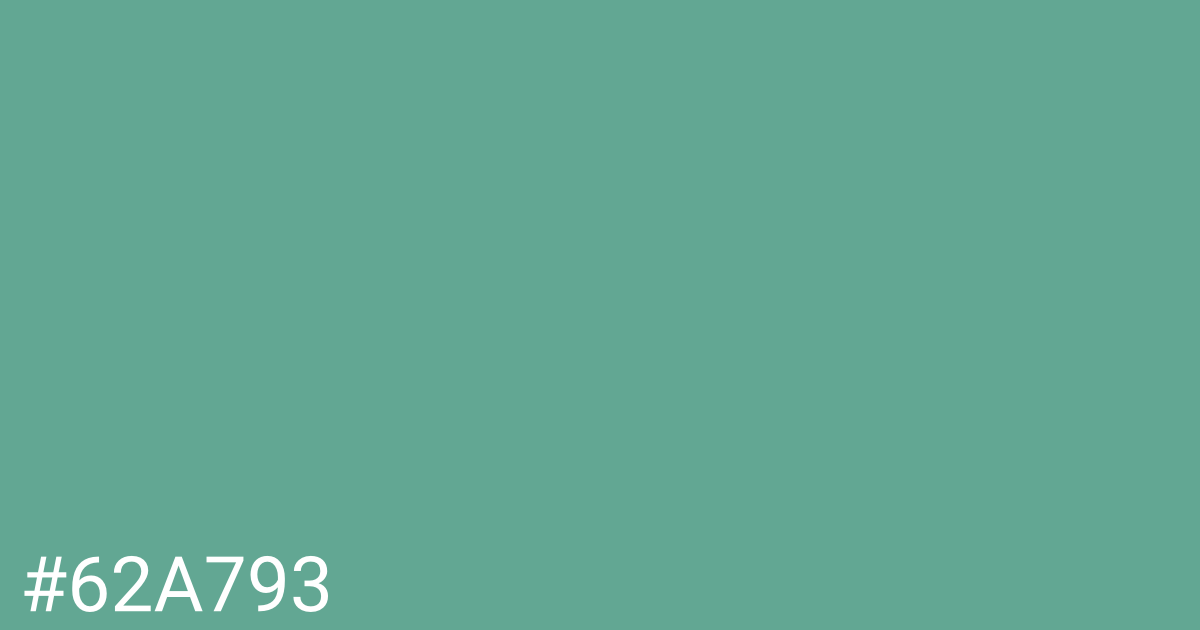 Hex color #62a793 graphic