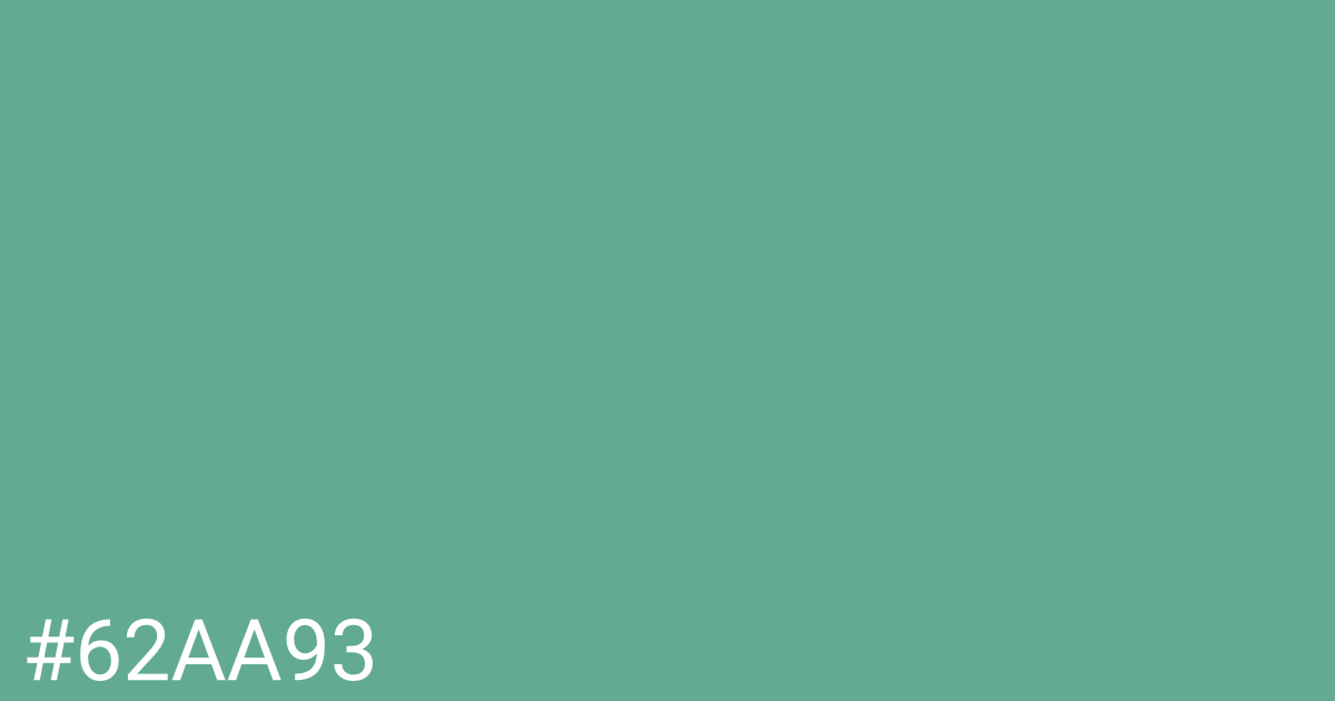 Hex color #62aa93 graphic