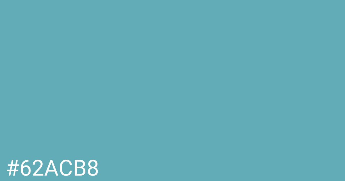 Hex color #62acb8 graphic