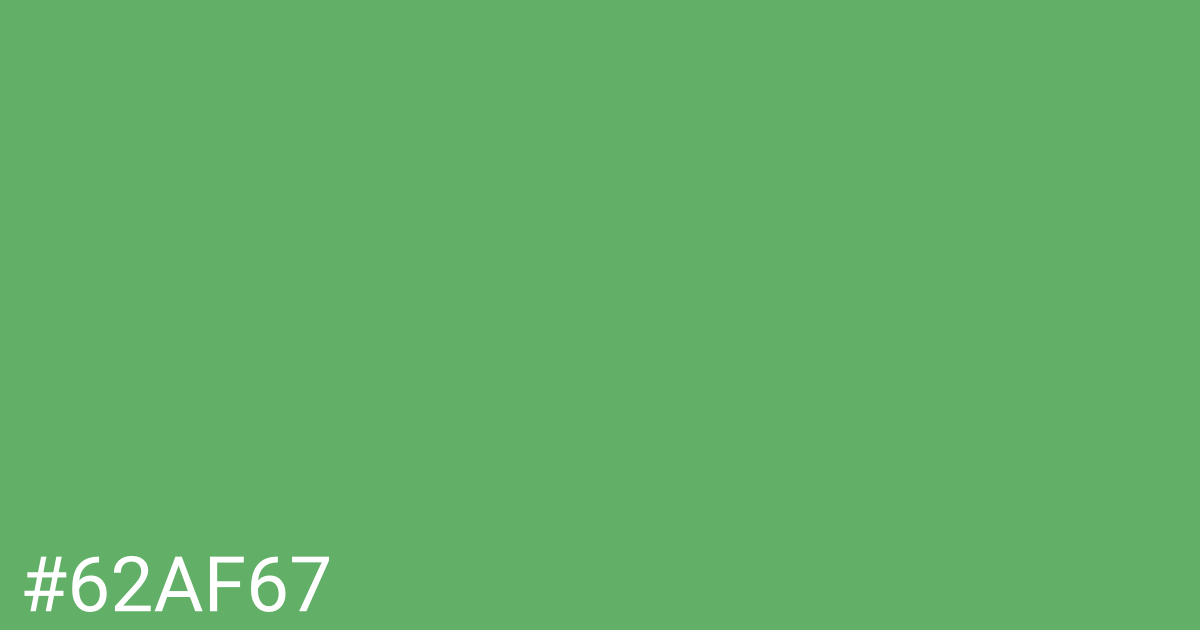 Hex color #62af67 graphic