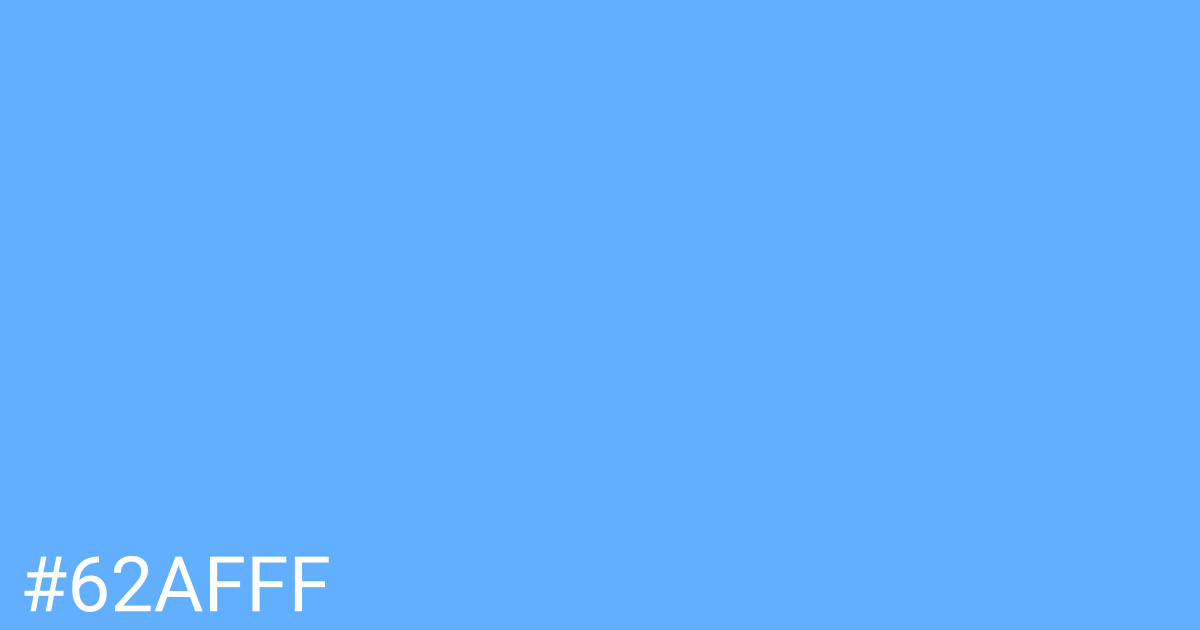 Hex color #62afff graphic