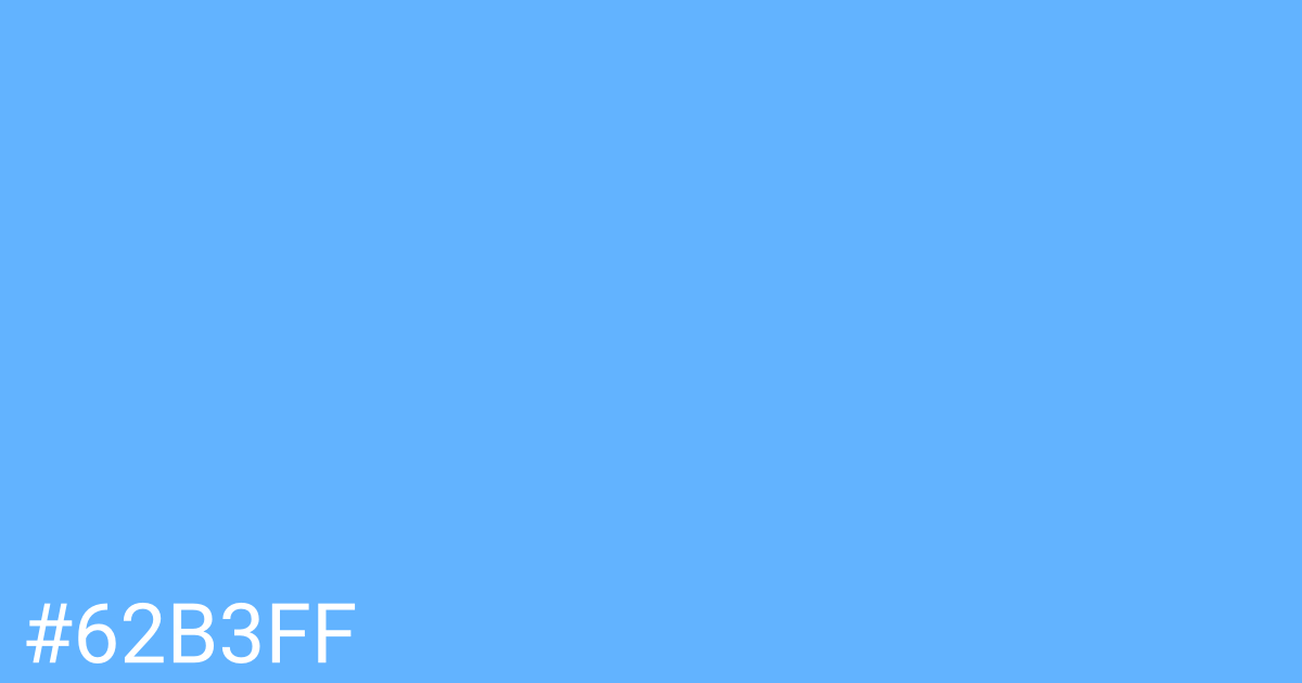 Hex color #62b3ff graphic