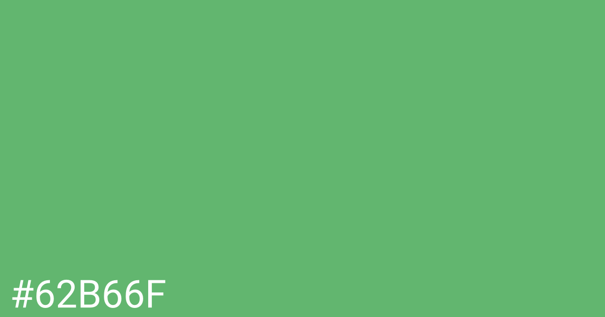 Hex color #62b66f graphic