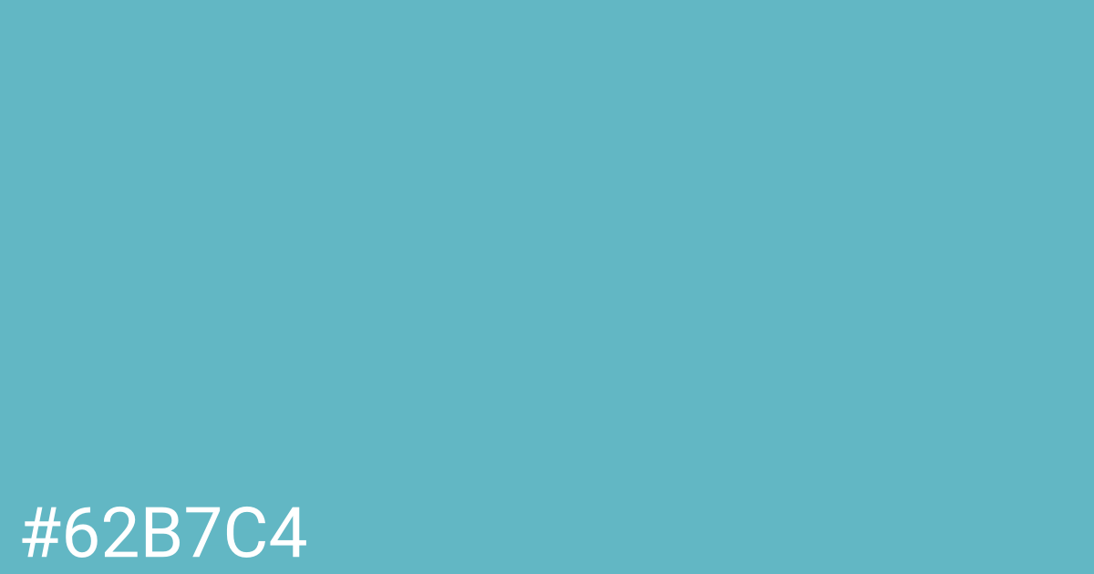 Hex color #62b7c4 graphic