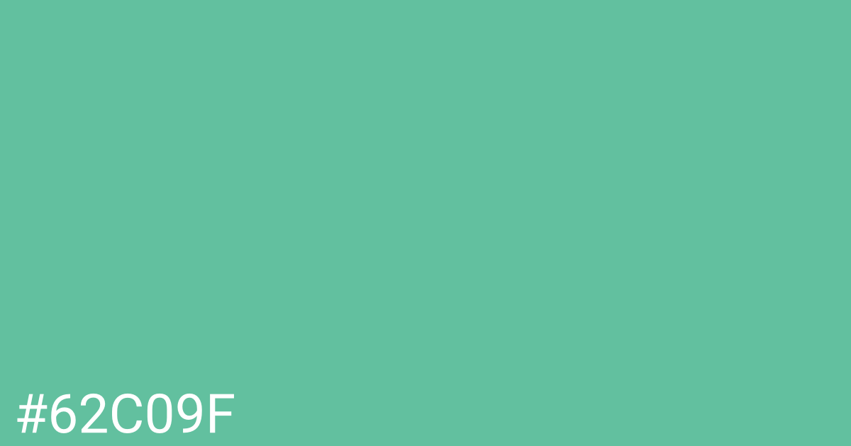 Hex color #62c09f graphic