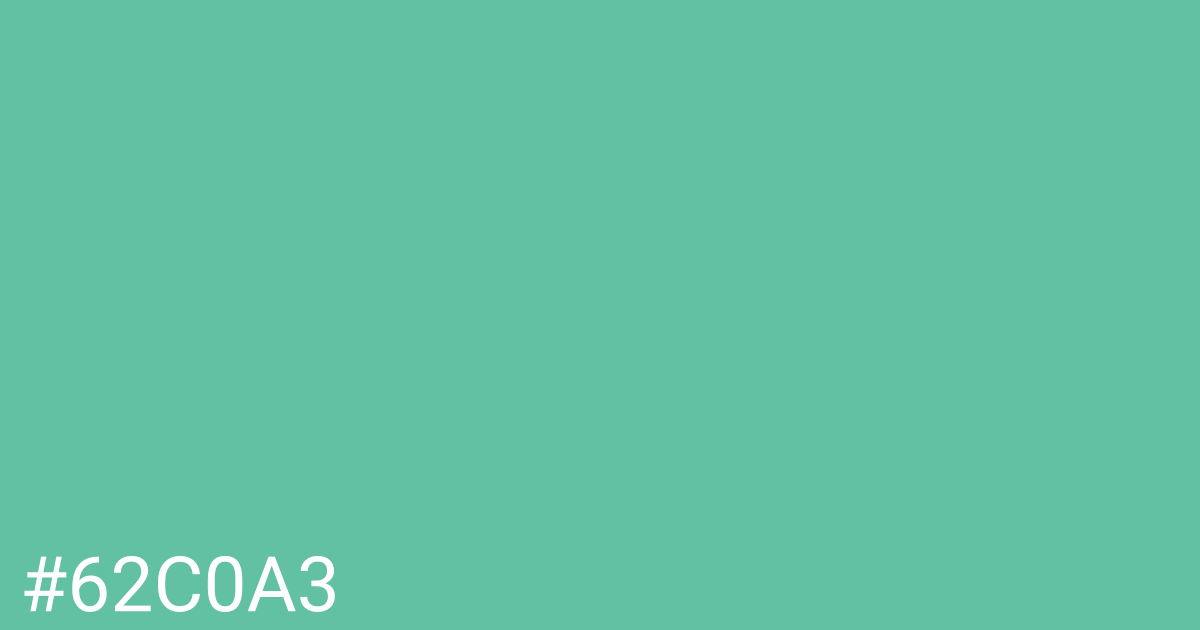 Hex color #62c0a3 graphic