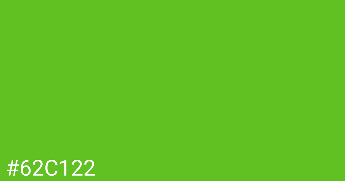 Hex color #62c122 graphic
