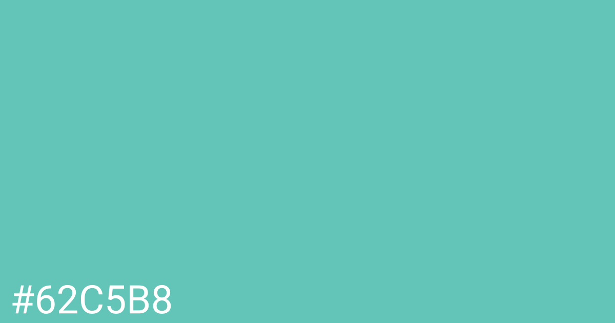 Hex color #62c5b8 graphic