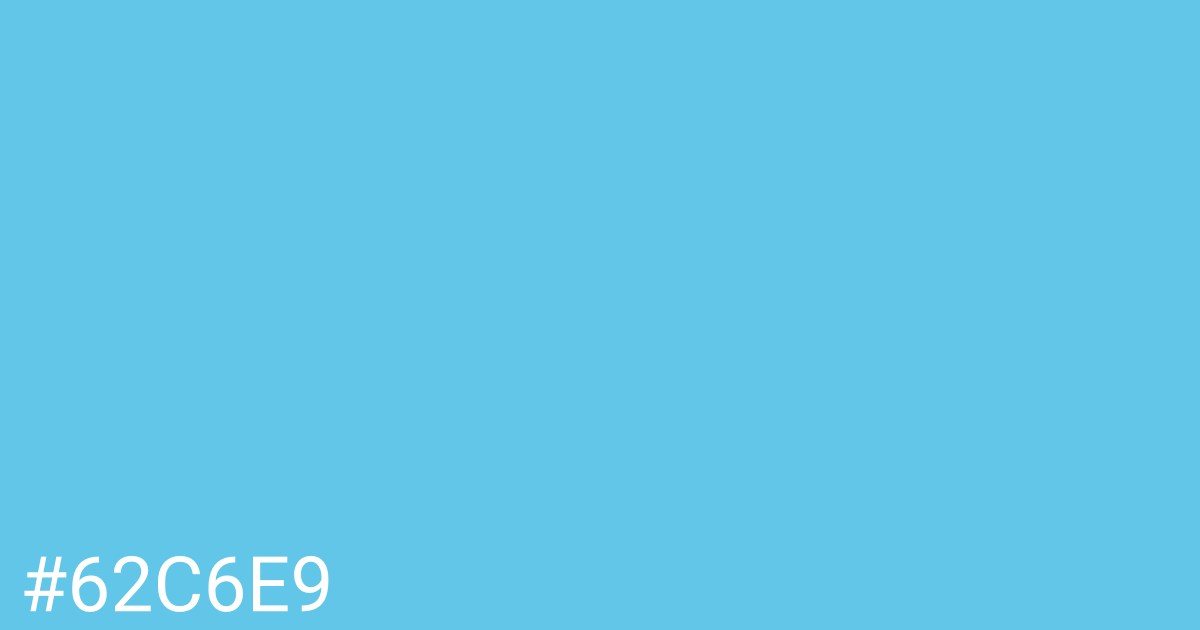 Hex color #62c6e9 graphic