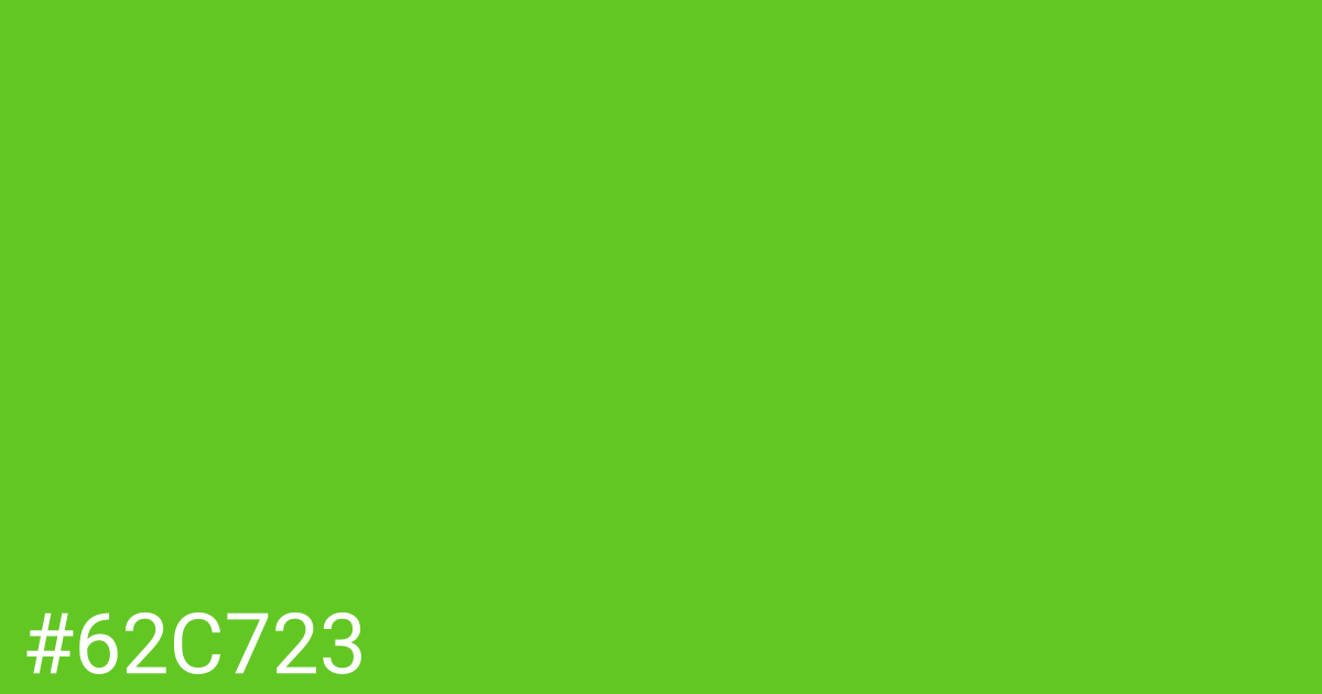 Hex color #62c723 graphic