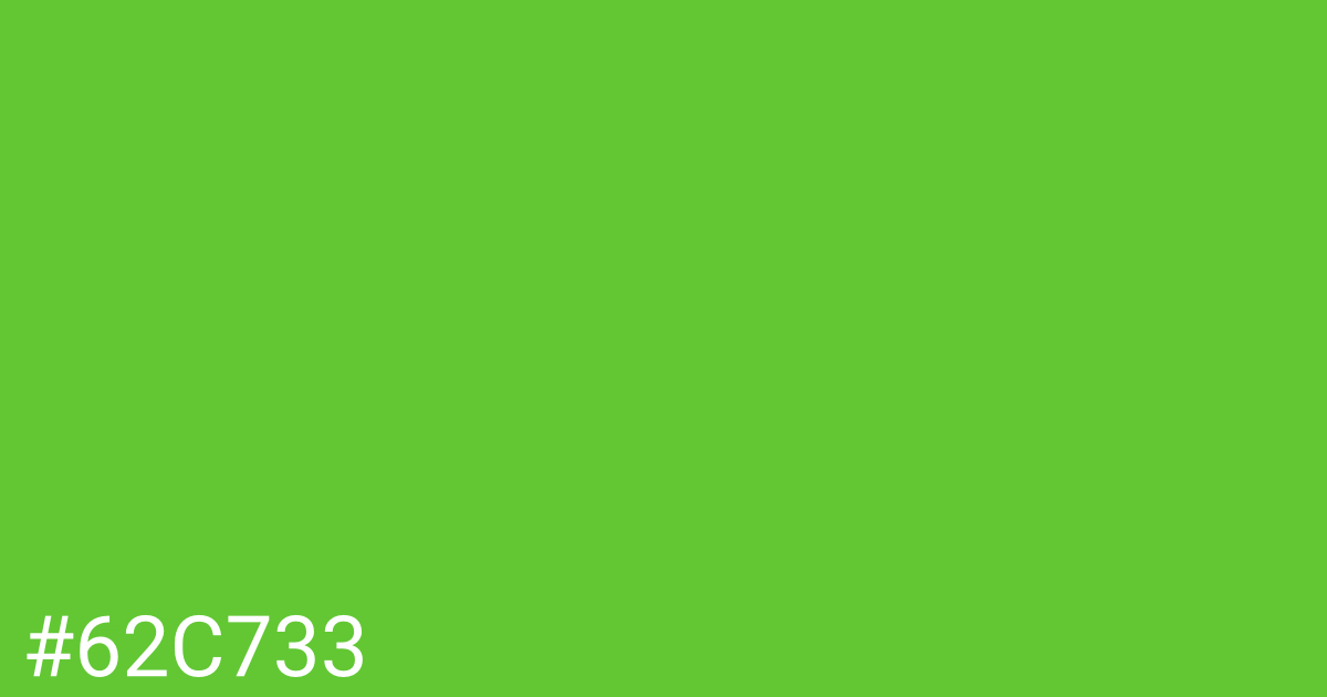 Hex color #62c733 graphic